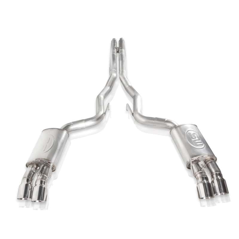Stainless Works — Stainless Works 2018+ Ford Mustang GT 3in Redline Series Catback H-Pipe w/Active Valves & Quad Tips
Exhaust System - view 12