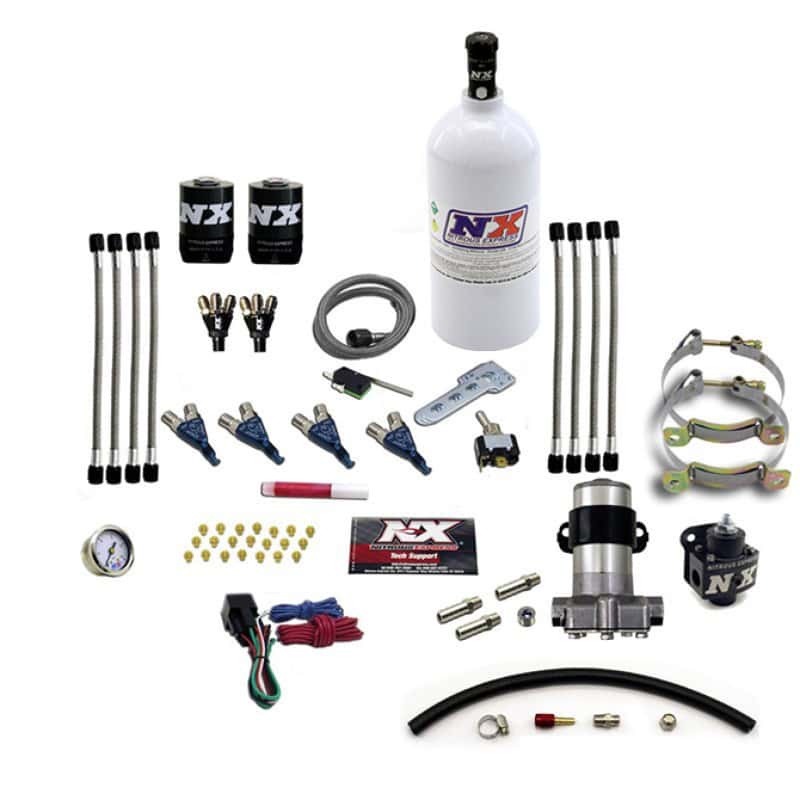 Nitrous Express — Nitrous Express 4 Cyl Piranha Nitrous Kit (Pro-Mod) w/2.5lb Bottle
Injection System Kit
N2OSys - view 2