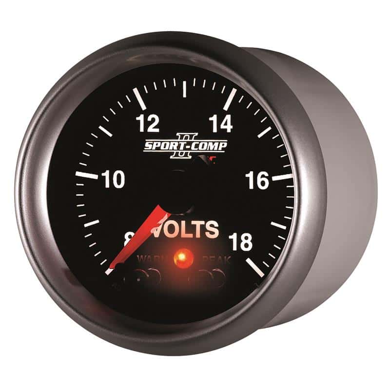 AutoMeter — Autometer Sport-Comp II 2-1/16in Digital Voltmeter Gauge - 18V
2-1/16" VOLTMETER, 8 - view 4