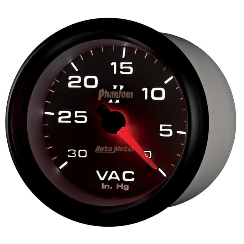 AutoMeter — AutoMeter Gauge Vacuum 2-5/8in. 30Inhg Mechanical Phantom II
2-5/8" VACUUM, 30 IN - view 8