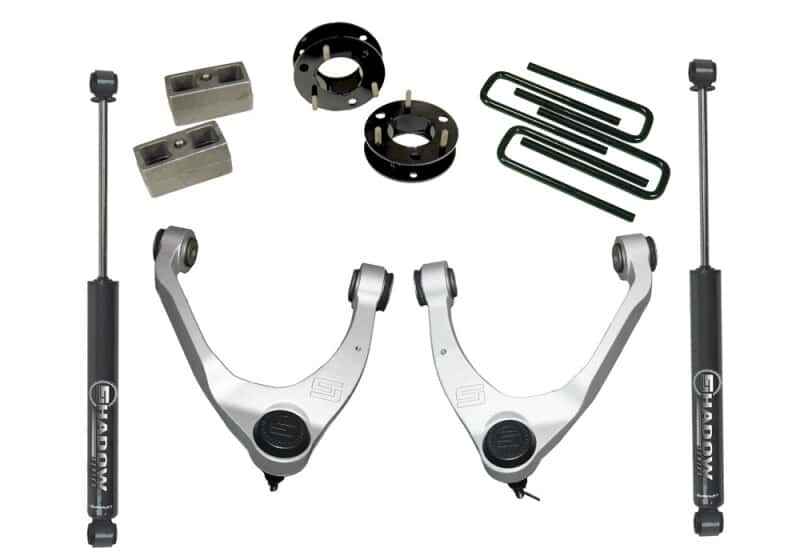 Superlift — Superlift 14-18 Chevy Silv 1500 2WD 3.5in Lift Kit w/ Alum/Stamped Steel Control Arms & Rear Shocks
Suspension Lift Kit - view 1