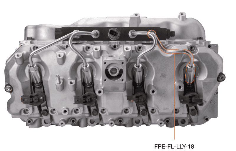 Fleece Performance — Fleece Performance 04.5-05 GM 2500/3500 Duramax LLY High Pressure Injection Line (No. 1 & 8)
Fuel Injector Line - view 3