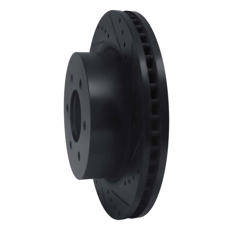 R1 Concepts — R1 16-24 Nissan Titan XD Front Right Drilled & Slotted Black Brake Rotor
R1 Brake Rotor Drill - view 2