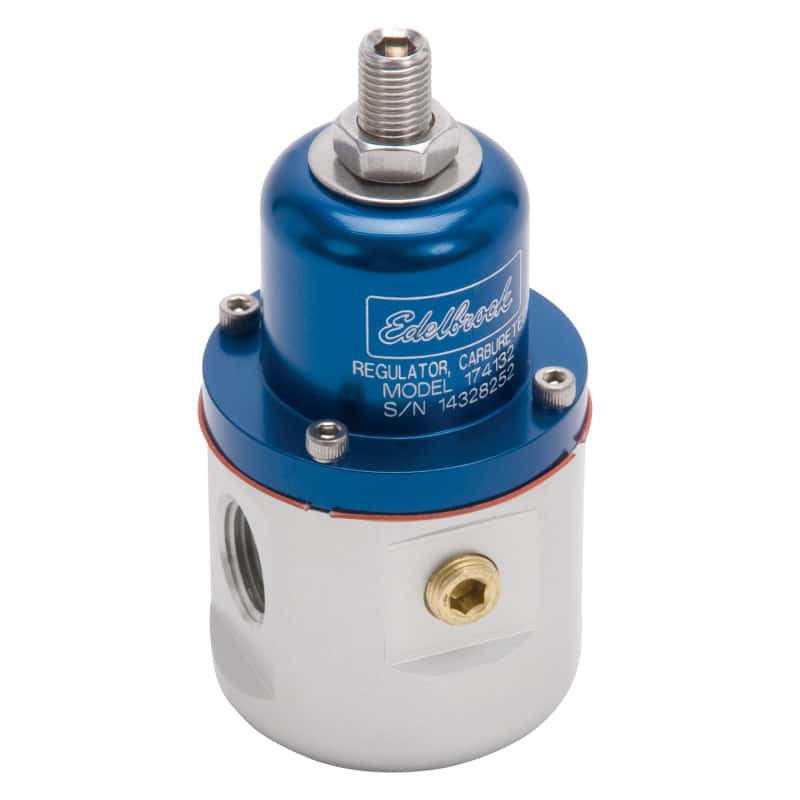 Edelbrock — Edelbrock Fuel Pressure Regulator Carbureted 160 GPH 5-10 PSI 3/8In In/Out 3/8In Return Blue/Clear
PUMPS - view 6