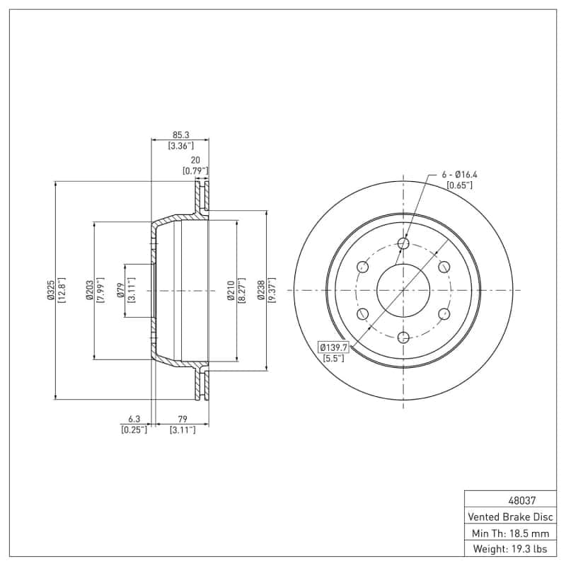 DFC — DFC 99-07 Chevrolet Astro Rear GeoSPEC Coated Rotor
DFC Brake Rotor - view 6