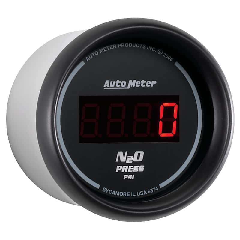 AutoMeter — Autometer Z Series 52mm Digital 0-1600 PSI Nitrous Pressure Gauge
2-1/16" NITROUS, 0-1 - view 4