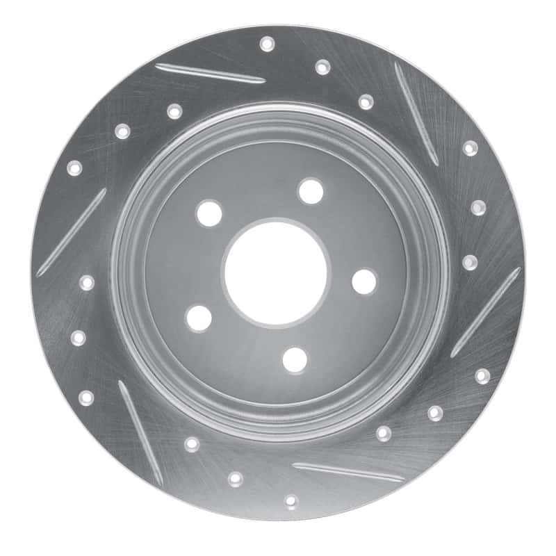 R1 Concepts — R1 88-95 Chrysler Daytona Rear Left Drilled & Slotted Silver Brake Rotor
R1 Brake Rotor Drill - view 5