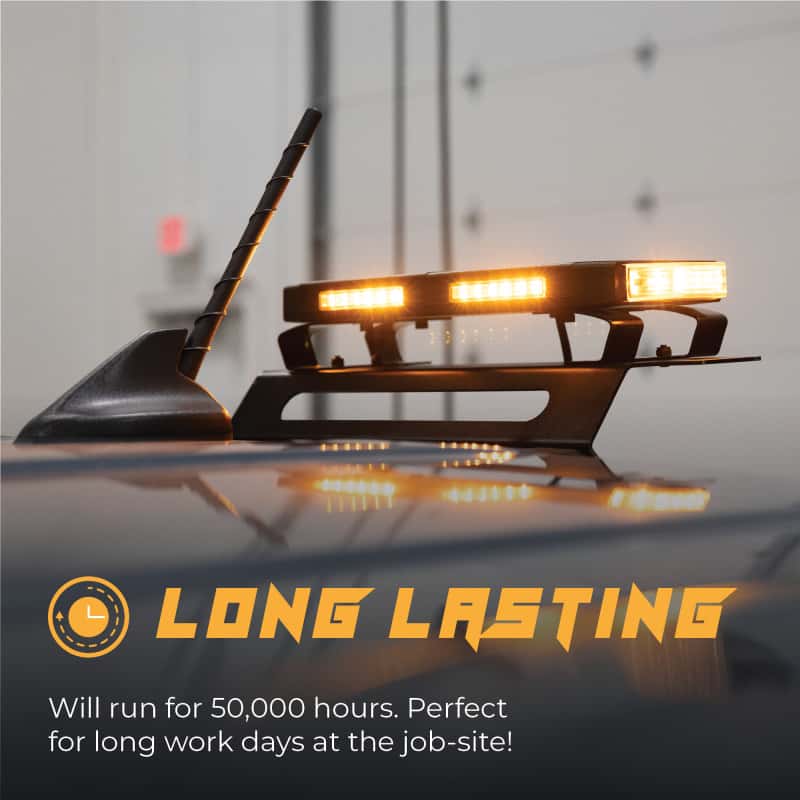 Putco — Putco 48In Universal 48In Tri Color Hornet Light (Amber/Blue/White) - LED Stealth Rooftop Strobe Bar - view 6