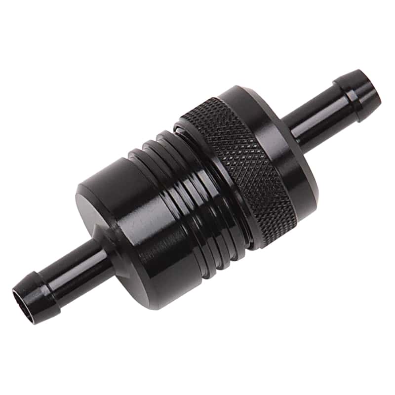 Russell — Russell Performance Black Street Fuel Filter (3in Length 1-1/8in diameter 5/16in inlet/outlet) - view 6