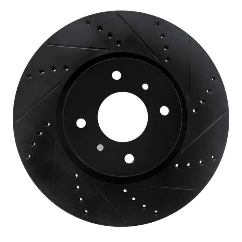 R1 Concepts — R1 04-06 Nissan Sentra Front Right Drilled & Slotted Black Brake Rotor
R1 Brake Rotor Drill - view 1
