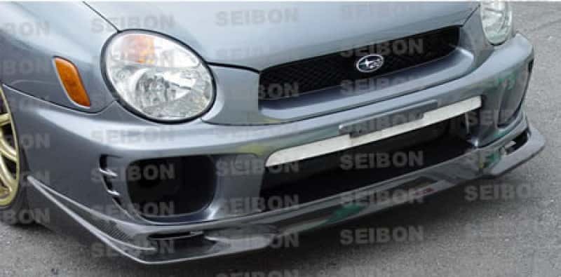 Seibon — Seibon 02-03 Subaru WRX GD Carbon Fiber Front Lip - view 2