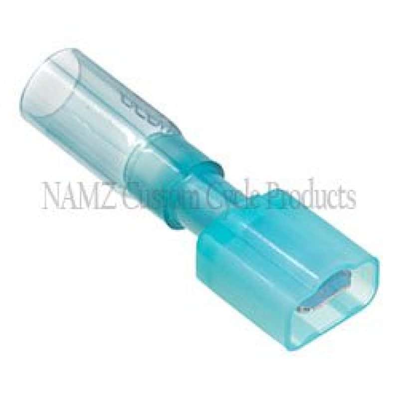 NAMZ — NAMZ Heat Sealable .25in. Male Quick Disconnect Terminals 16-14g (25 Pack) - view 2