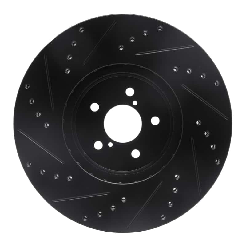 R1 Concepts — R1 05-18 Subaru Forester Front Right Drilled & Slotted Black Brake Rotor
R1 Brake Rotor Drill - view 5