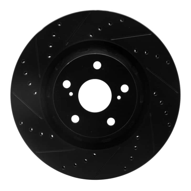 R1 Concepts — R1 09-15 Toyota Venza Front Left Drilled & Slotted Black Brake Rotor
R1 Brake Rotor Drill - view 1
