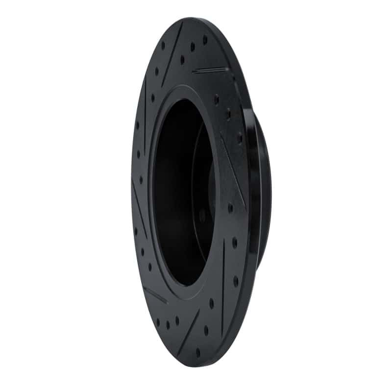 R1 Concepts — R1 84-85 Nissan 300ZX Rear Right Drilled & Slotted Black Brake Rotor
R1 Brake Rotor Drill - view 4