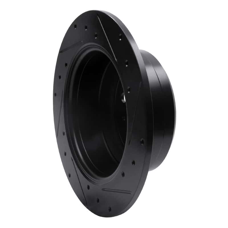 R1 Concepts — R1 67-74 Volvo 142 Rear Left Drilled & Slotted Black Brake Rotor
R1 Brake Rotor Drill - view 4