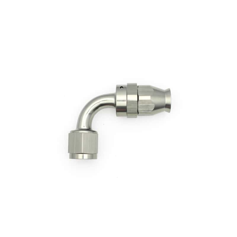 DeatschWerks — DeatschWerks 8AN Female Swivel 90-Degree Hose End PTFE (Incl. 1 Olive Insert) - view 5