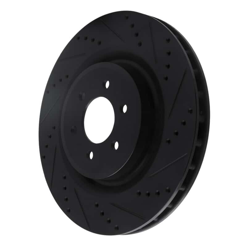 R1 Concepts — R1 03-17 Dodge Viper Rear Right Drilled & Slotted Black Brake Rotor
R1 Brake Rotor Drill - view 2