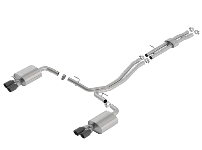 Borla — Borla 18-19 Ford Explorer Sport 3.5L 2.5in 2.25in Diameter S-Type Exhaust Black Chrome 3.5in Tip
Cat-Back System - view 3