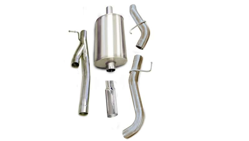 CORSA Performance — Corsa 2005-2006 Chevrolet Silverado Crew Cab/Short Bed 1500 6.0L V8 Polished Sport Cat-Back Exhaust
Exhaust - view 3