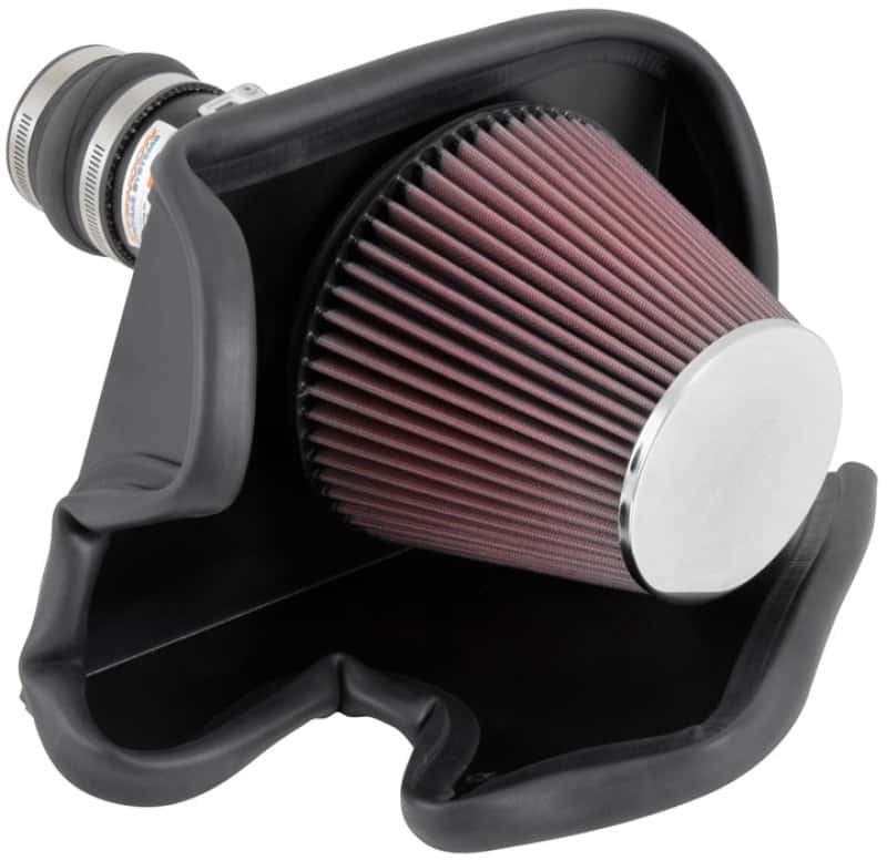 K&N Engineering — K&N 69 Series Typhoon Performance Intake Kit 13-14 Nissan Altima/Pathfinder 3.5L V6
Performance Air Inta
Air Intake System - view 4