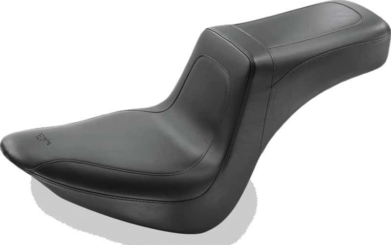 Mustang Motorcycle — Mustang 06-17 Harley Softail Wide Tire (200mm) Squareback 1PC Seat - Black - view 2