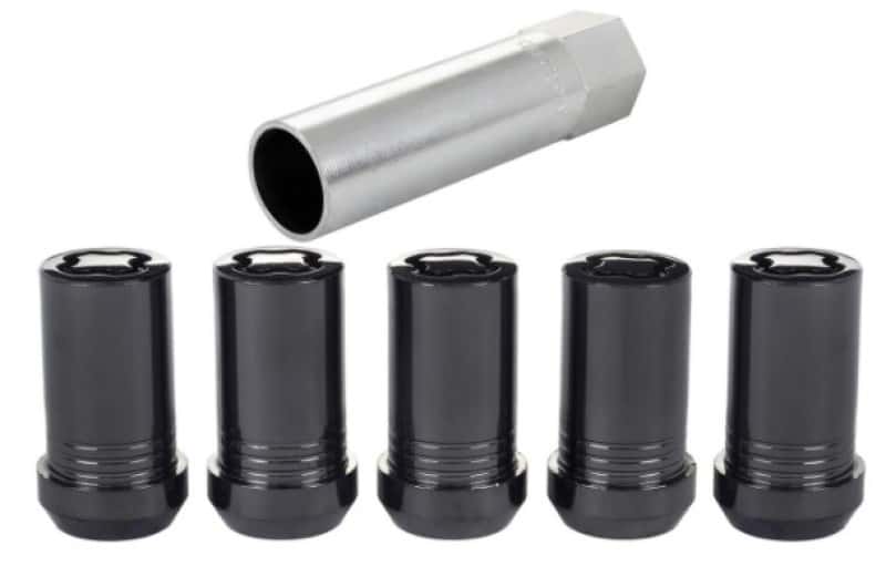 McGard — McGard Wheel Lock Nut Set - 5pk. (Cone Seat Tuner) M14X1.5 / 22mm Hex / 1.648in OAL - Black - view 2