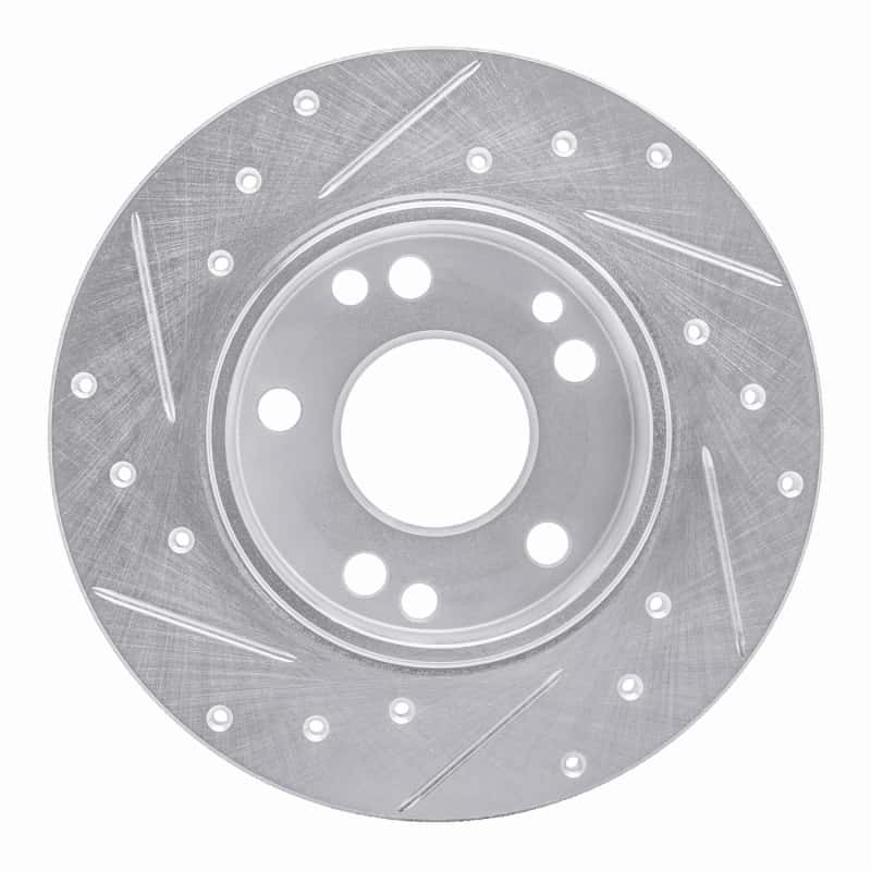 R1 Concepts — R1 83-89 Mercedes-Benz 190D Front Right Drilled & Slotted Silver Brake Rotor
R1 Brake Rotor Drill - view 5