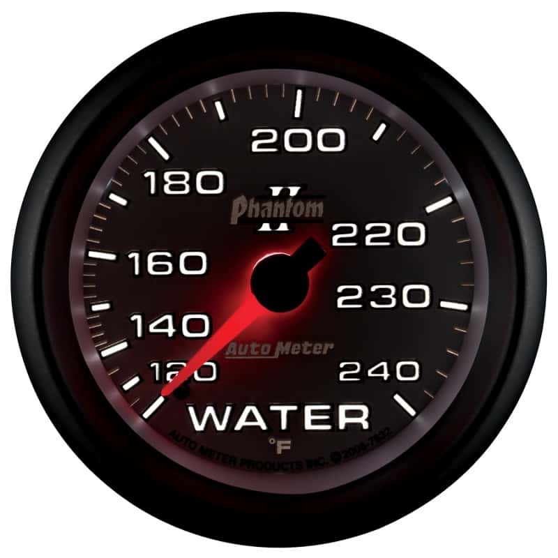 AutoMeter — Autometer Phantom II 2-5/8in 120-240 Degree F Mechanical Water Gauge
2-5/8" WATER TEMP, 1 - view 10