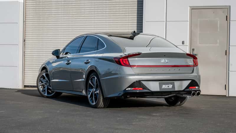 Borla — Borla 21-23 Hyundai Sonata SEL Plus/Limited 1.6L L4 (T) FWD S-Type Cat-Back Exhaust - Bright Chrome
Cat-Back System - view 2