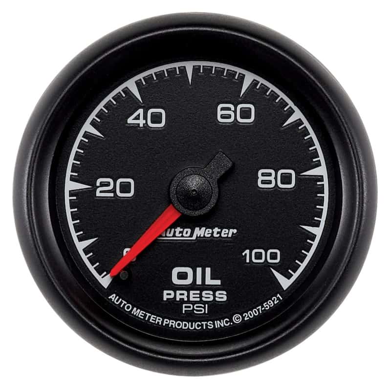 AutoMeter — Autometer ES 52mm 0-100 PSI Mechanical Oil Pressure Gauge
GA 2" OP 100PSI M ES - view 1