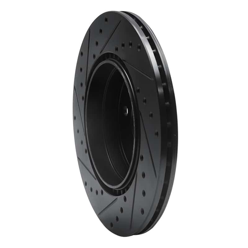 R1 Concepts — R1 93-02 Mercedes-Benz SL600 Rear Right Drilled & Slotted Black Brake Rotor
R1 Brake Rotor Drill - view 4
