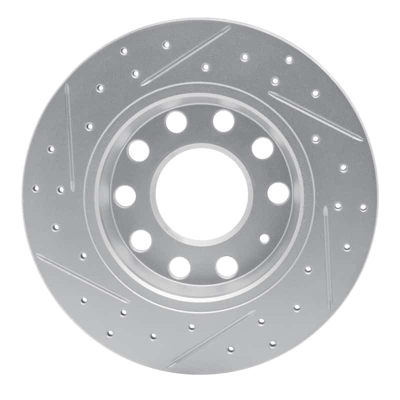 R1 Concepts — R1 00-08 Audi A4 Quattro Rear Right Drilled & Slotted Geo-Carbon Rotor - view 5