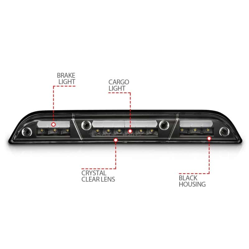 ANZO — ANZO 15-20 Ford F-250 - F-550 LED Third Brake Light - Black Housing/Clear Lens
3rdBrkLghtAssy - view 5