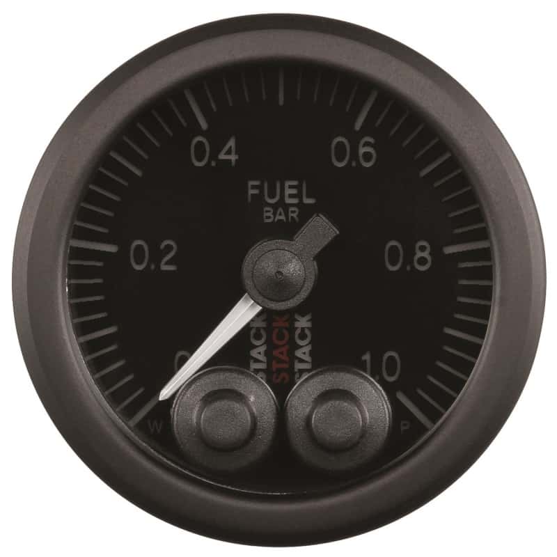 AutoMeter — Autometer Stack 52mm 0-1 Bar M10 Male Pro-Control Fuel Pressure Gauge - Black
Ga FuelP PC Blk 1Bar - view 2