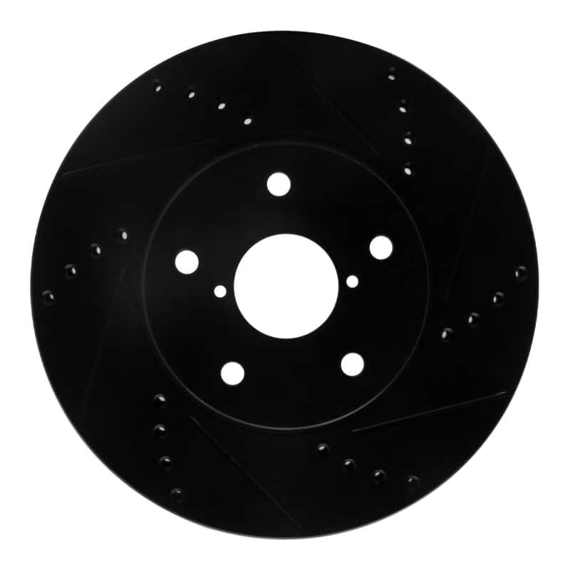 R1 Concepts — R1 15-19 Subaru Legacy Front Right Drilled & Slotted Black Brake Rotor
R1 Brake Rotor Drill - view 1