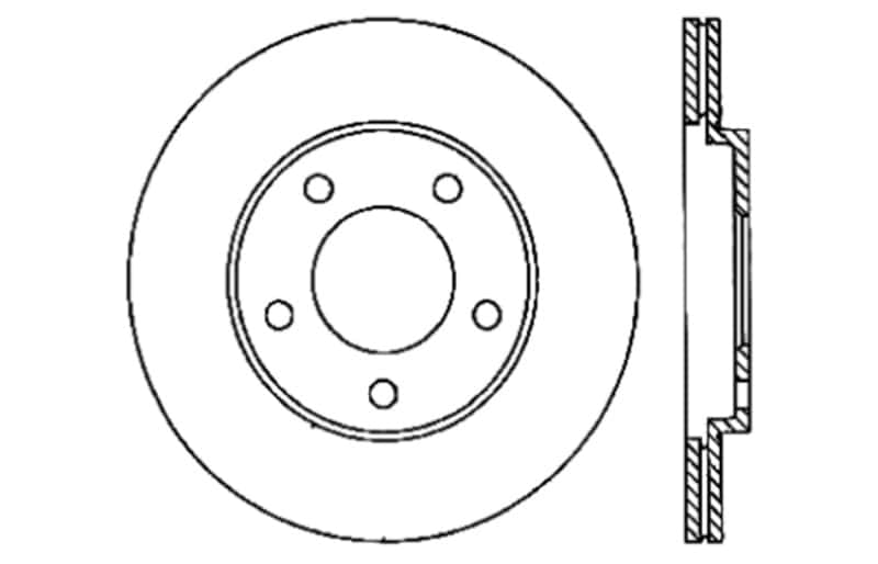 Stoptech — StopTech 05-10 Ford Mustang V6/4.0L / GT V8/4.6L Cross Drilled Right Rear Rotor
Cross Drilled Rotor
Disc Brake Rotor - view 7