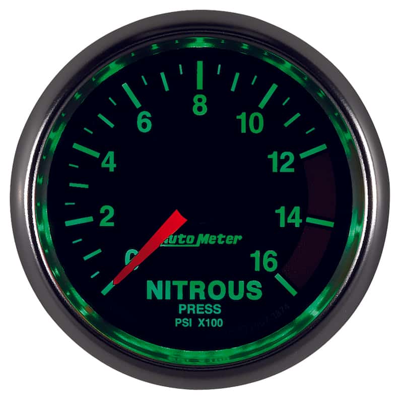 AutoMeter — Autometer GS 2 1/16in. 1600PSI Nitrous Fuel Pressure Gauge
2-1/16" NITROUS, 0-1 - view 10