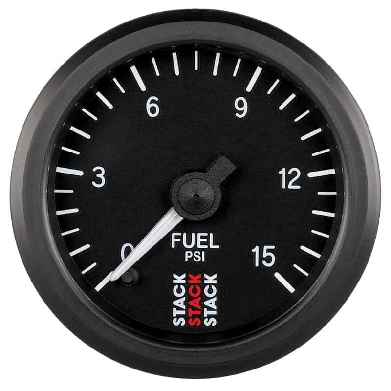 AutoMeter — Autometer Stack 52mm 0-15 PSI 1/8in NPTF Male Pro Stepper Motor Fuel Pressure Gauge - Black
Ga FP Stpr Blk 15psi - view 1