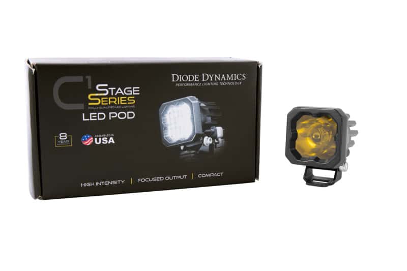 Diode Dynamics — Diode Dynamics Stage Series C1 LED Pod Pro - Yellow Wide Standard ABL Each - view 5