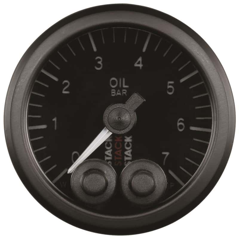 AutoMeter — Autometer Stack 52mm 0-7 Bar M10 Male Pro-Control Oil Pressure Gauge - Black
Ga OilP PC Blk 7 Bar - view 2