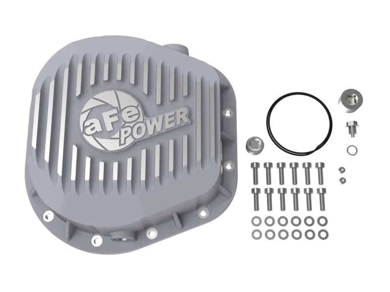 aFe — aFe Rear Differential Cover (Raw; Street Series); Ford Diesel Trucks 86-13 V8 (td)
Differential Cover - view 3