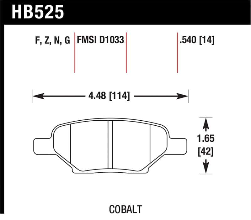 Hawk Performance — Hawk HPS Street Brake Pads
Disc Brake Pad - view 1