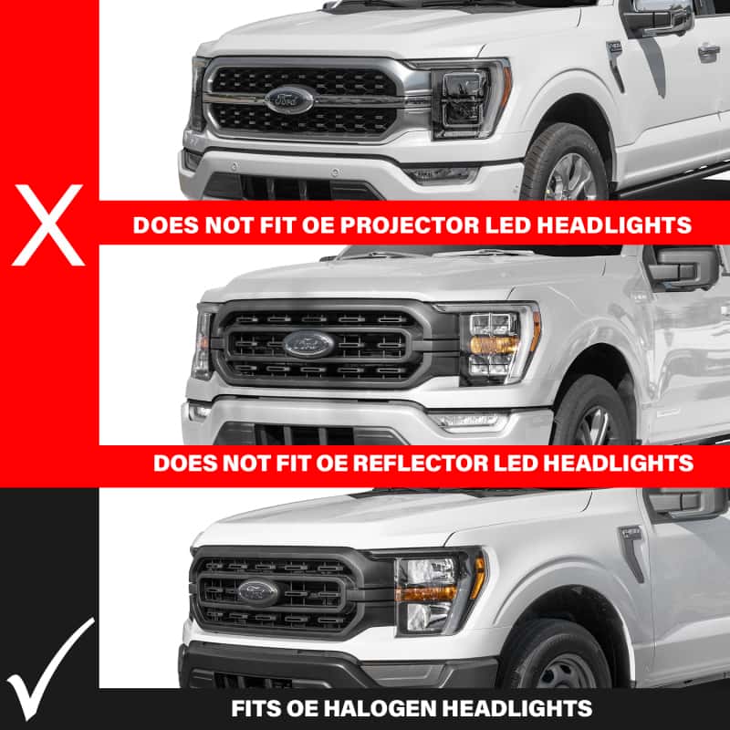 ANZO — ANZO 21-23 Ford F-150 (w/Factory Halogen) Z-Series Full LED Proj Headlights - Pass. Side ONLY - view 13