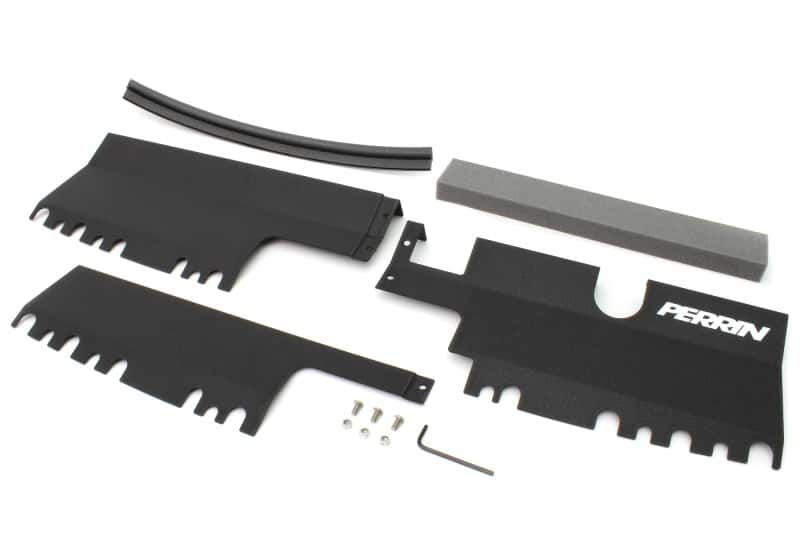 Perrin Performance — PERRIN 15-21 Subaru WRX/STI Radiator Shroud (With/Without OEM Intake Scoop) - Black - view 6