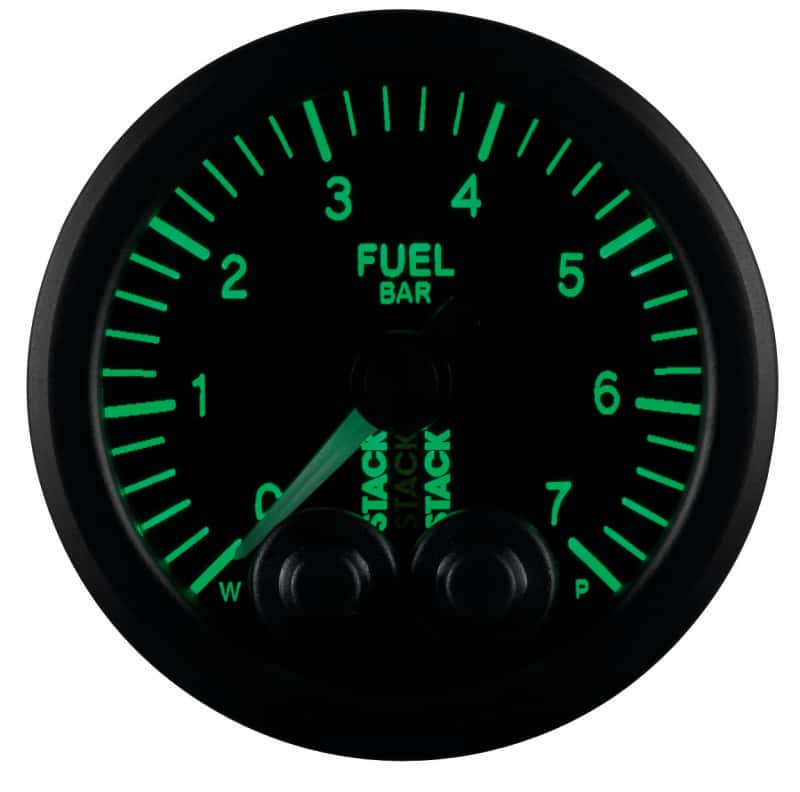 AutoMeter — Autometer Stack 52mm 0-7 Bar M10 Male Pro-Control Fuel Pressure Gauge - Black
Ga FuelP PC Blk 7Bar - view 7