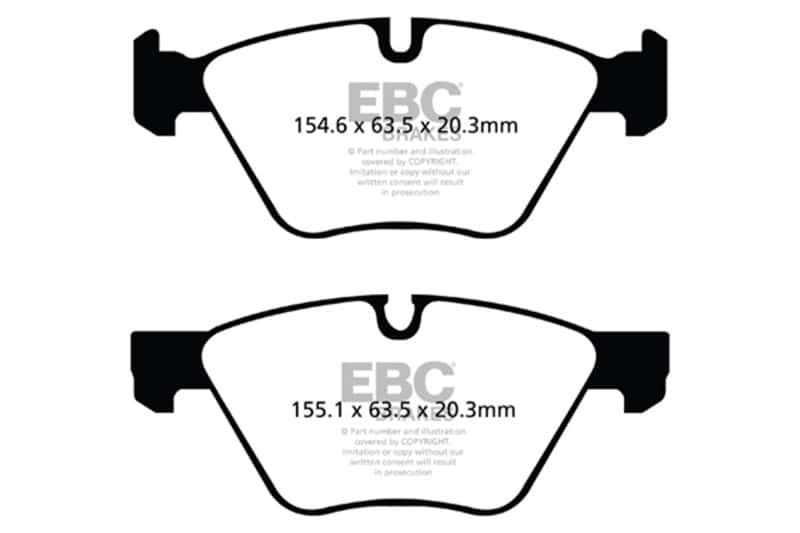EBC — EBC 09+ BMW Z4 3.0 (E89) Ultimax2 Front Brake Pads
Disc Brake Pad - view 1