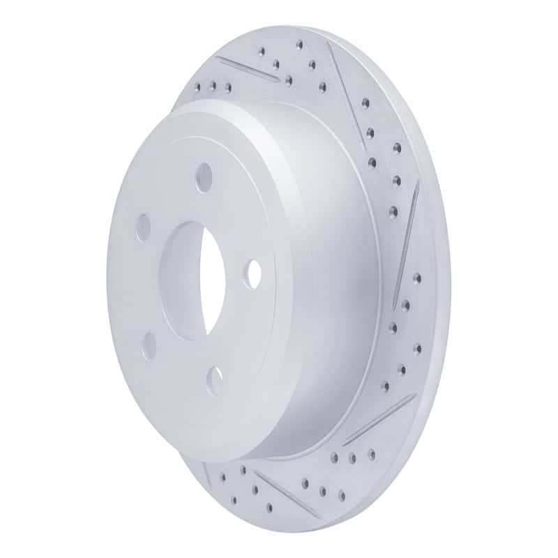 R1 Concepts — R1 07-18 Jeep Wrangler Rear Right Drilled & Slotted Geo-Carbon Rotor - view 2