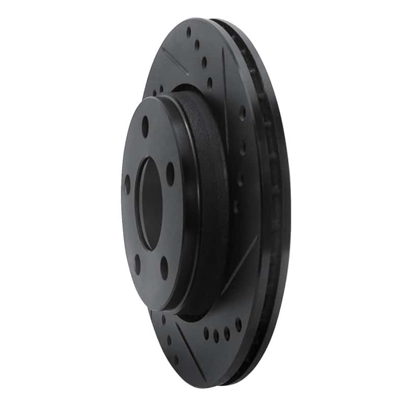 R1 Concepts — R1 85-91 Audi 200 Quattro Rear Right Drilled & Slotted Black Brake Rotor
R1 Brake Rotor Drill - view 2