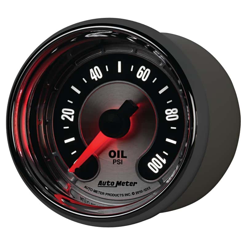 AutoMeter — Autometer American Muscle 52mm Full Sweep Electric 0-100 PSI Oil Pressure Gauge
GA 2" OILP STEPPR AM - view 7